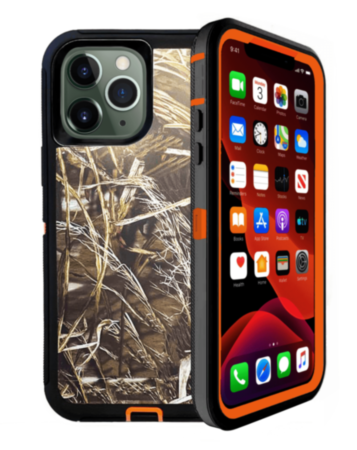 Heavy Duty Case for iPhone 11 Pro Max (CAMO ORANGE) (Only Ground Shipping)