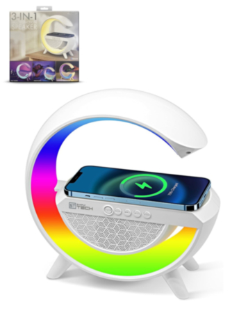 3in1 Multifunction Wireless Charger & Bluetooth Speaker & Night Light (Only Ground Shipping)