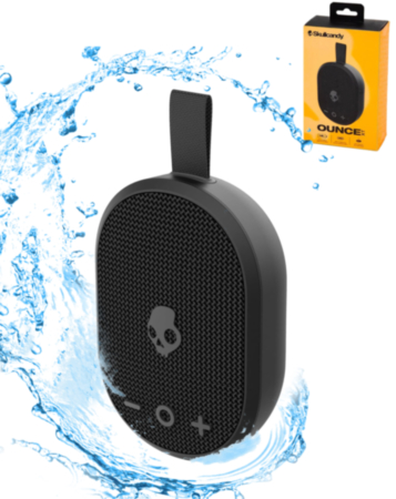 Skullcandy Ounce XT Small Portable Wireless Speaker (BLACK) (Only Ground Shipping)