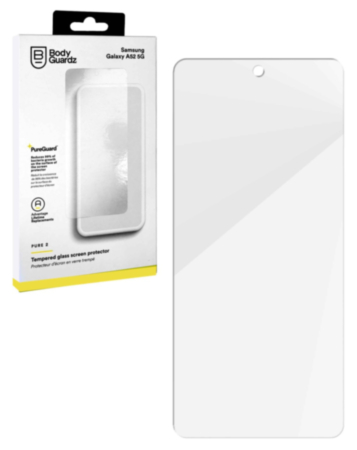 Buy the BodyGuardz clear tempered glass for Galaxy A52 5G, model A526 from 2021.
