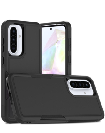 Galaxy A37 Dual Layers Shockproof Strong Case - BLACK (Only Ground Shipping)