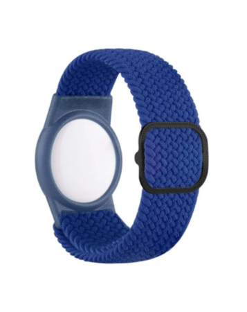 Airtag Wristband Nylon Watch Band - BLUE (Only Ground Shipping)