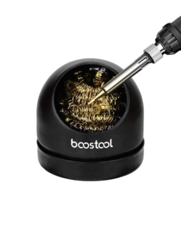 Boostool Soldering Iron Tip Cleaner Brass Sponge and Holder Solder Wire Ball (Not Returnable)