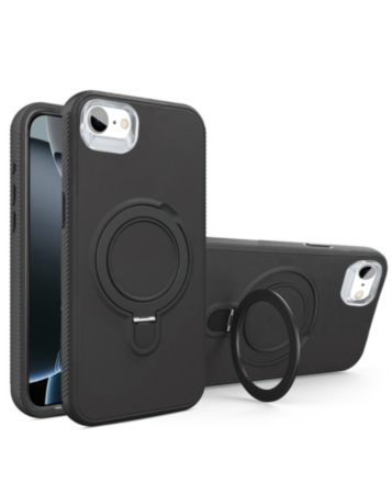 Support Heavy Duty Case with Wireless Charging Kickstand - BLACK for iPhone 7 / 8 (Only Ground Shipping)