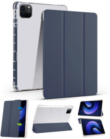 Smart PU Leather Stand (DARK BLUE) for iPad Pro 13 (7th / 2024) with Pen Holder (Only Ground Shipping)