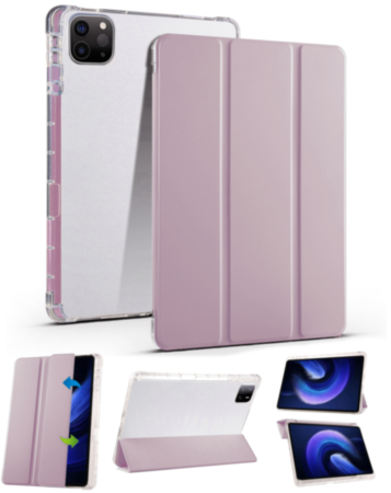 Smart PU Leather Stand with Pen Holder - PINK for iPad Pro 13 (7th / 2024) (Only Ground Shipping)