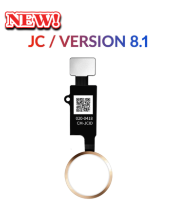 Shop the gold Home Button solution flex cable version 8.1 JC for iPhone 8 Plus, 8, SE 2020 and 2022, 7 Plus, and 7.