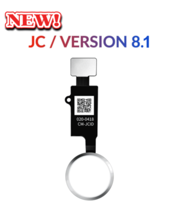 Purchase the silver Home Button solution flex cable version 8.1 JC for iPhone 8 Plus, 8, SE 2020 and 2022, 7 Plus, and 7.