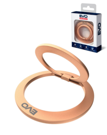 EVO Magnetic Phone Ring Compatible with Wireless Charging - GOLD (Only Ground Shipping)