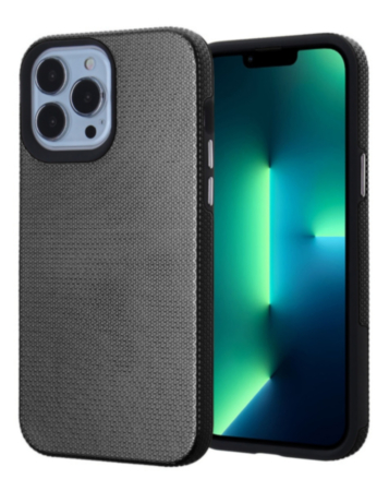 Shock Absorption Protective Dual Layer Case - BLACK for iPhone 12 / 12 Pro (Only Ground Shipping)