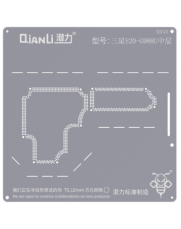 QianLi Bumblebee QS122 Middle Layer Stencil for Galaxy S20 Ultra G988 (US)
