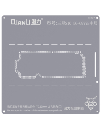 QianLi Bumblebee QS127 Middle Layer Stencil for Galaxy S10 5G (International) (Not Returnable)
