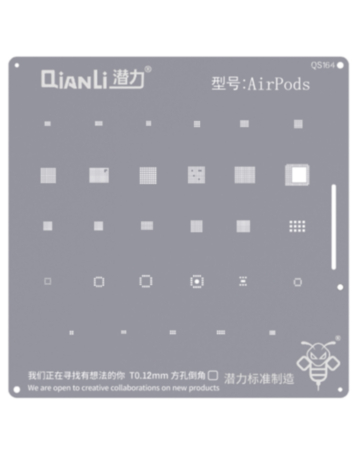 QianLi Bumblebee QS164 Stencil for Apple AirPods (Not Returnable)