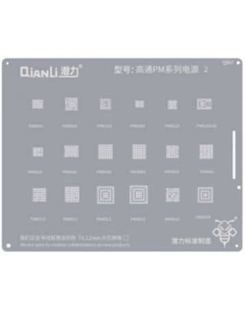 QianLi Bumblebee QS67 Stencil for Qualcomm PM Series 2 for Android Devices (Not Returnable)
