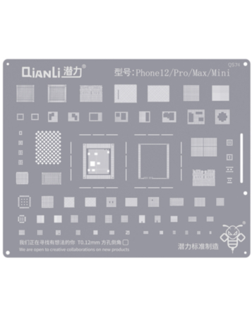 QianLi Bumblebee QS74 Stencil for iPhone 12 Mini / 12 / 12P / 12 PM (Not Returnable)