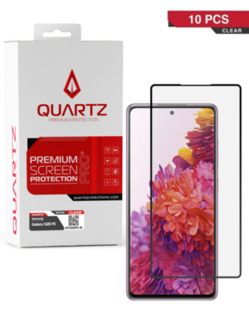 QUARTZ Clear Tempered Glass for Galaxy S20 FE (10 Pack)