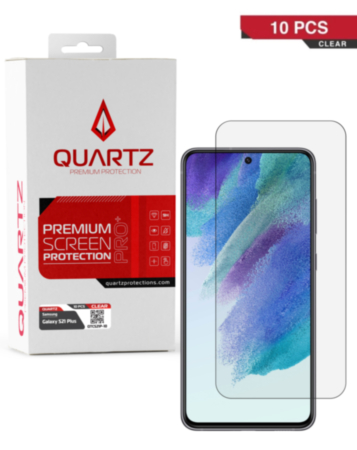 QUARTZ Clear Tempered Glass for Galaxy S21 Plus (10 Pack)