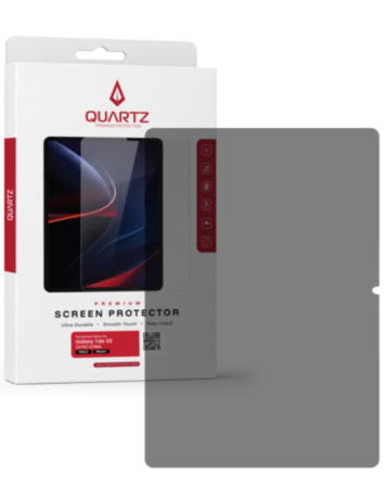 QUARTZ Privacy Tempered Glass for Galaxy Tab S9 (X710 / X716B) / Tab S9 FE (X510 / X516B / X518U) / Tab S10 FE 10.9 (X520) / Tab S10 Lite (X400 / X406) / Tab S11 (X730 / X736) (Single Pack)