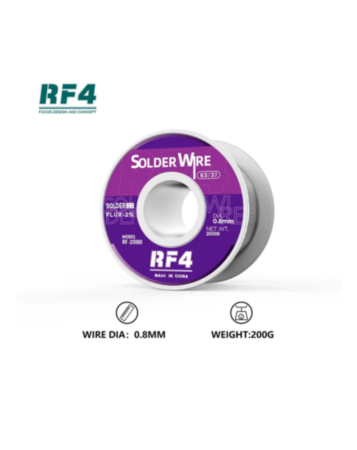 RF4 High Purity Tin Soldering Wire 63/37 - 0.8mm (200g) (Not Returnable)
