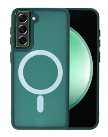 Galaxy S22 New Magnetic Wireless Charging Case - DARK GREEN (Only Ground Shipping)