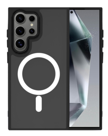 Galaxy S22 Ultra New Magnetic Wireless Charging Case - BLACK (Only Ground Shipping)