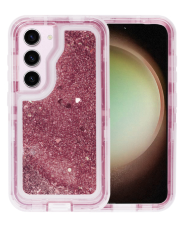 Galaxy S23 Glitter Liquid Case - PINK (Only Ground Shipping)