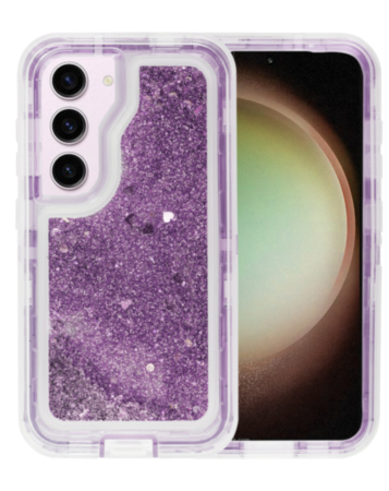 Galaxy S23 Glitter Liquid Case - PURPLE (Only Ground Shipping)