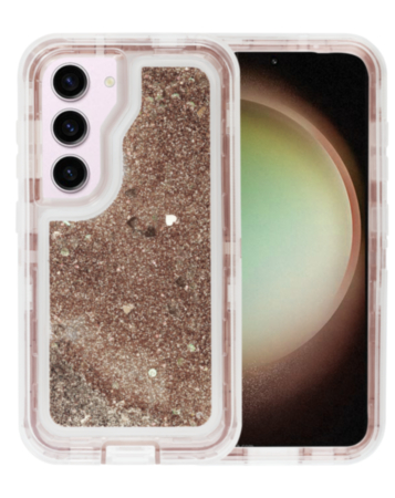 Galaxy S23 Glitter Liquid Case - SILVER (Only Ground Shipping)