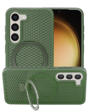Galaxy S23 Heat Dissipation Case with Kickstand - GREEN (Only Ground Shipping)