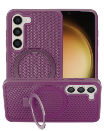 Galaxy S23 Heat Dissipation Case with Kickstand - PURPLE (Only Ground Shipping)