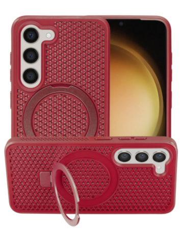 Galaxy S23 Heat Dissipation Case with Kickstand - RED (Only Ground Shipping)