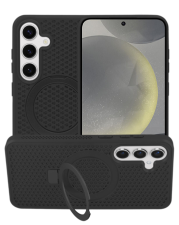 Galaxy S23FE Heat Dissipation Case with Kickstand - BLACK (Only Ground Shipping)