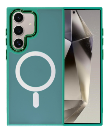 Galaxy S23 Plus New Magnetic Wireless Charging Case - DARK GREEN (Only Ground Shipping)