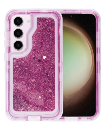 Galaxy S23 Plus Glitter Liquid Case - HOT PINK (Only Ground Shipping)