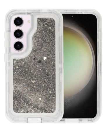 Galaxy S23 Plus Glitter Liquid Case - SILVER (Only Ground Shipping)
