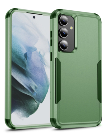 Galaxy S24FE Layers Shockproof Strong Case - GREEN (Only Ground Shipping)