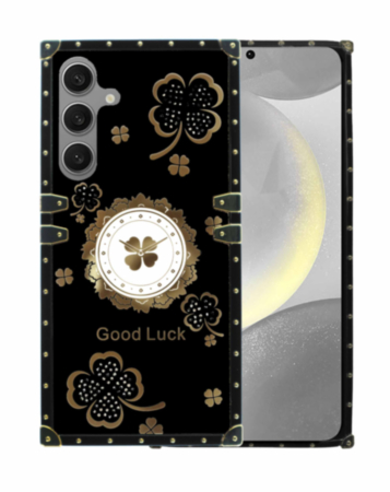 Galaxy S24FE Lucky Flowers Design Case - BLACK (Only Ground Shipping)