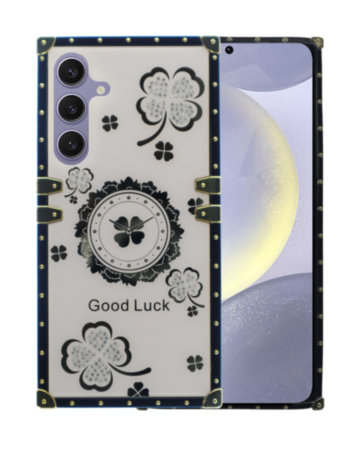 Galaxy S24FE Lucky Flowers Design Case - WHITE (Only Ground Shipping)