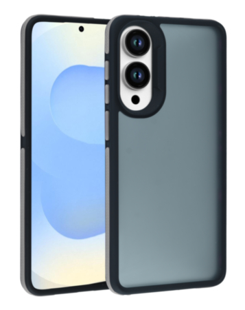 Galaxy S25E Matte Silicone Frame Shockproof Case - GRAY (Only Ground Shipping)