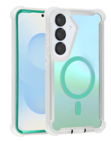 Laser Magnetic Shockproof Colorful Case (BLUE) for Galaxy S26 Plus (Only Ground Shipping)