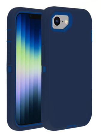 Heavy Duty Case for iPhone 16e / 17e (DARK BLUE) (Only Ground Shipping)