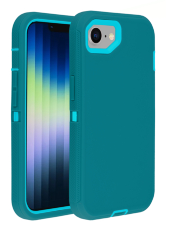 Heavy Duty Case for iPhone 16e / 17e (DARK TEAL) (Only Ground Shipping)