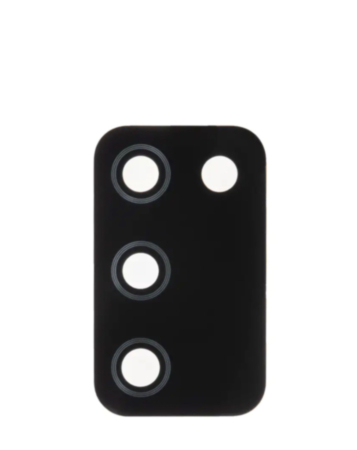 Back Camera Lens with Adhesive for Galaxy A02S (A025 / 2020) (Glass Only) (BLACK)