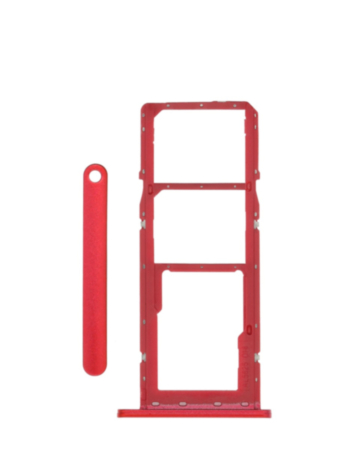 Dual Sim Card Tray for Galaxy A03S (A037F / 2021) (RED)