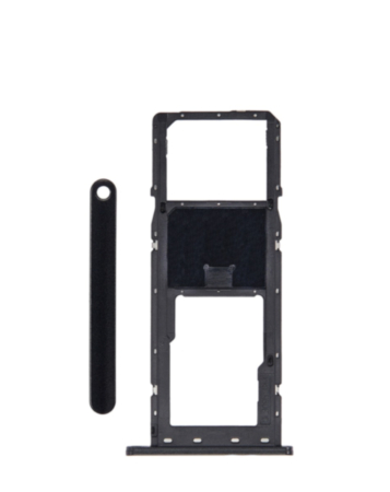 Single Sim Card Tray for Galaxy A03S (A037F / 2021) (BLACK)