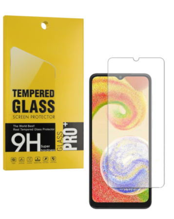 Shop the clear 2.5D tempered glass for Galaxy A04E A042 2022, one piece.