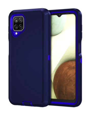 Heavy Duty Case for Galaxy A12 (NAVY BLUE) (Only Ground Shipping)