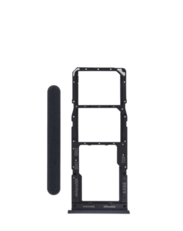 Dual Sim Card Tray for Galaxy A12 (A125 / 2020) (BLACK)