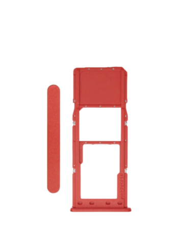 Single Sim Card Tray for Galaxy A12 (A125 / 2020) (RED)