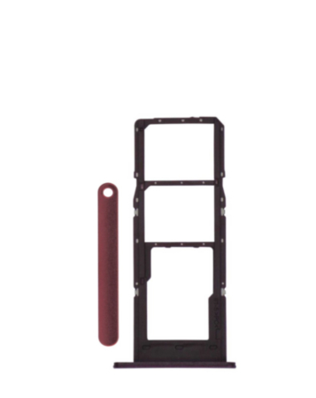 Dual Sim Card Tray for Galaxy A14 5G (A146 / 2023) (DARK RED)